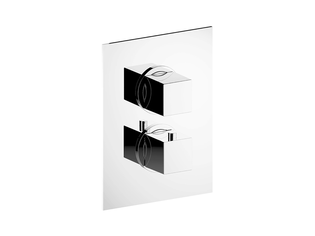 Exposed part for con.thermo.shower valve, 3-outlet ROADSTER ACCENT_RA018200 - v1