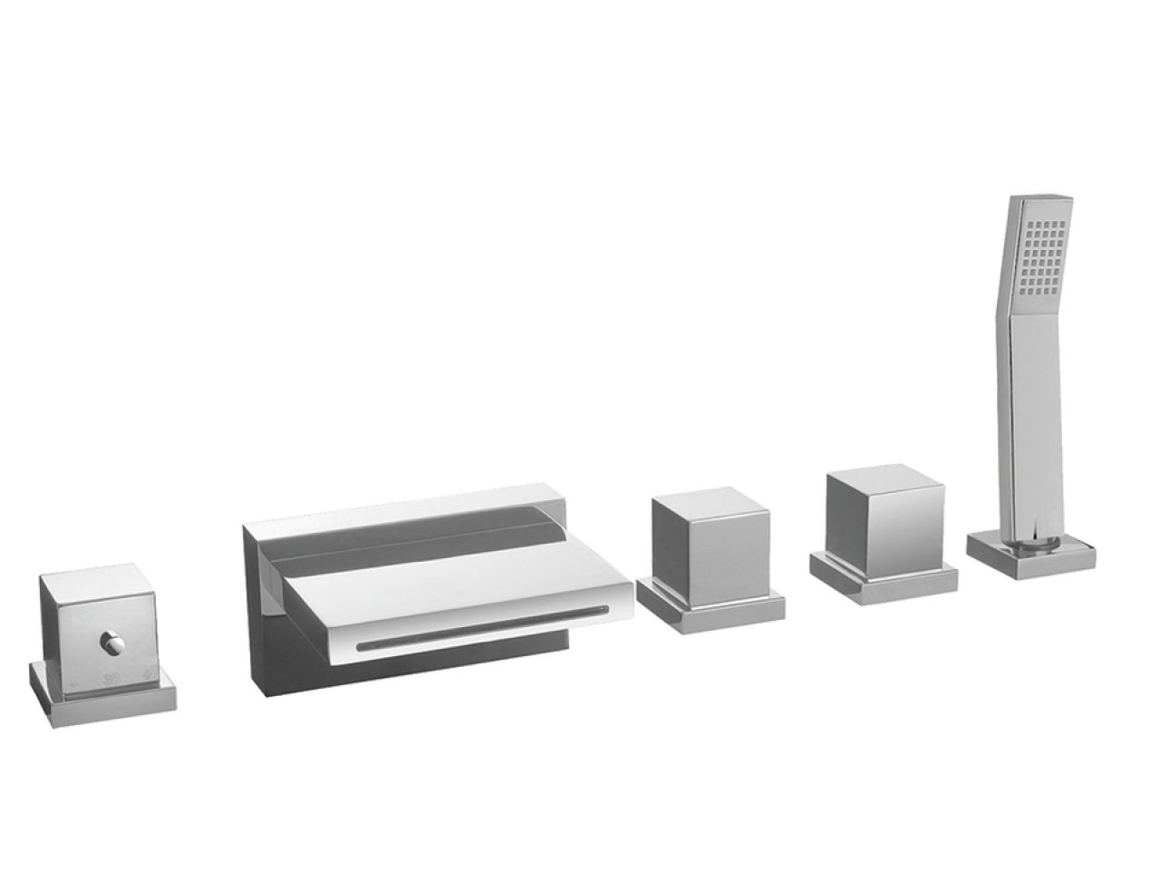 CisalThermostatic deck-mounted 5-hole mixer ROADSTER ACCENT_RAT77010