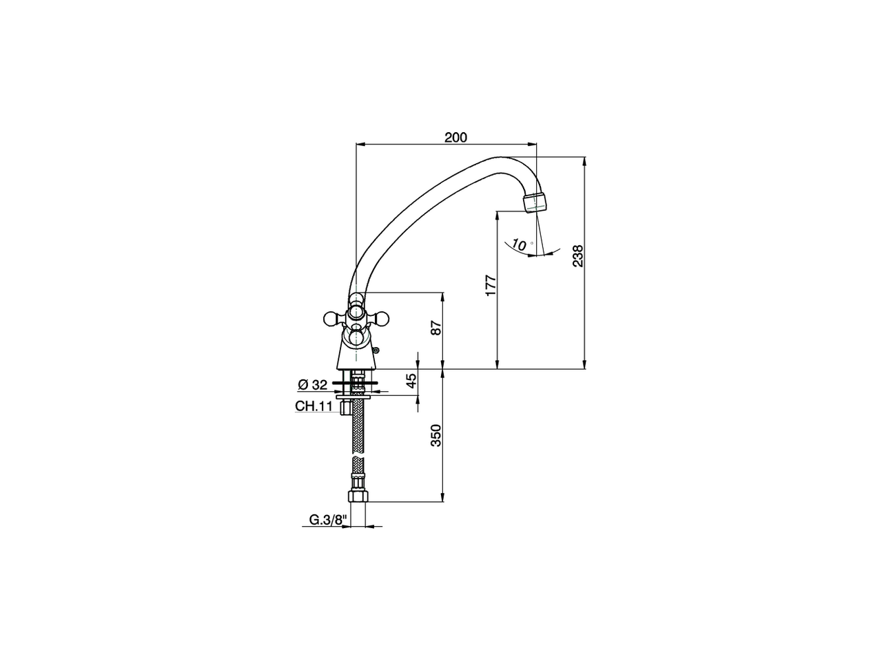 Sink mixer KITCHEN_RE000530 - v1