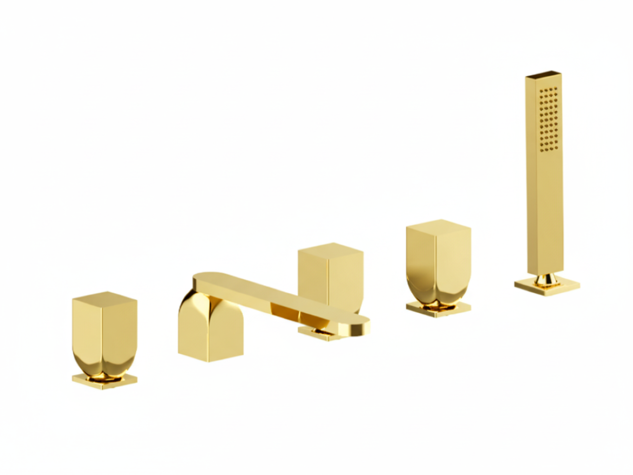 Deck-mounted 5-hole bath mixer HI-RISE_RI000260 -1