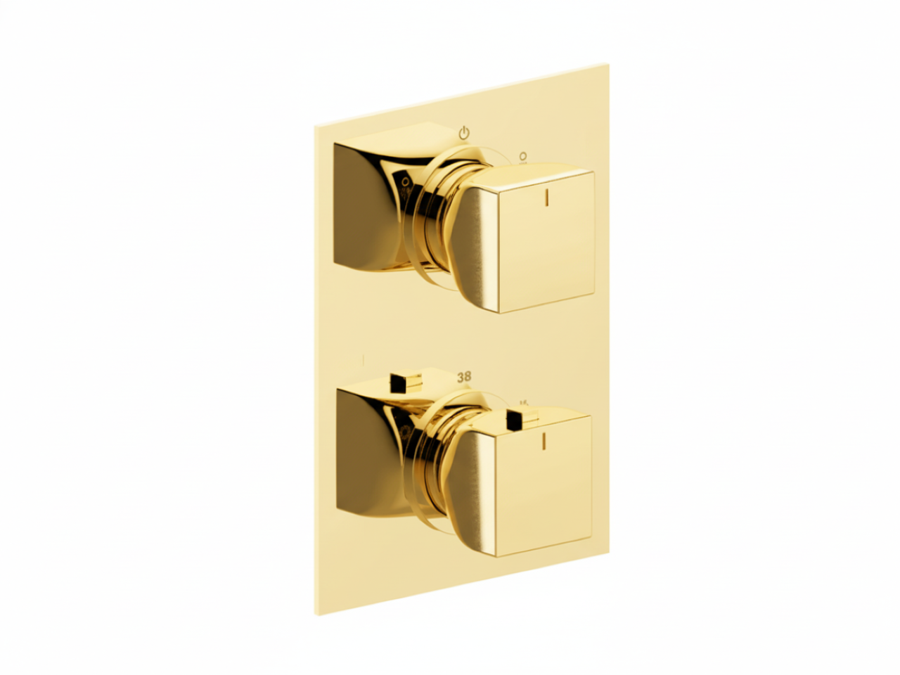 Exposed part for con.thermo.shower mixer,3-outlets HI-RISE_RI019200 -1