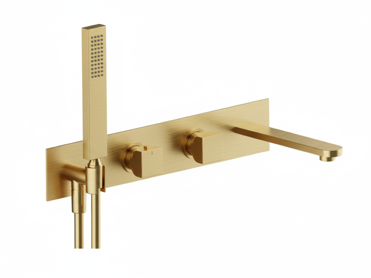 Exposed part for con.thermo. bath mixer, 2-outlet HI-RISE_RI019440 -1