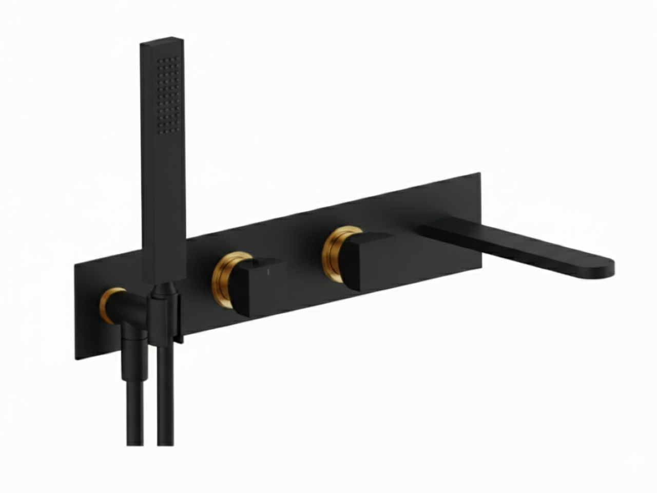 Exposed part for con.thermo. bath mixer, 2-outlet HI-RISE_RI019440 -1