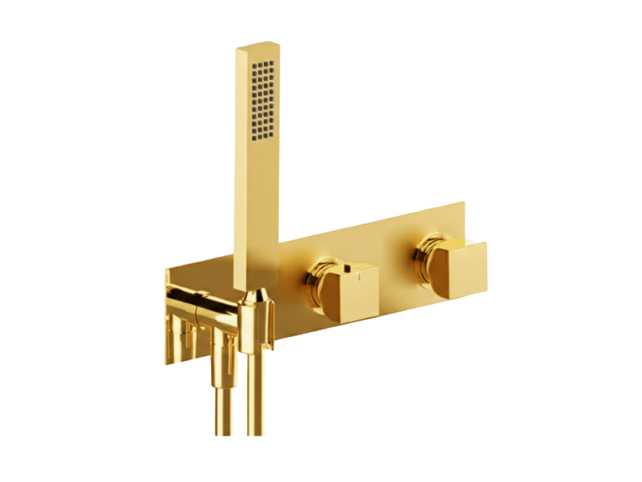 Exposed part for con.thermo.shower valve,2-outlets HI-RISE_RI019640 -1