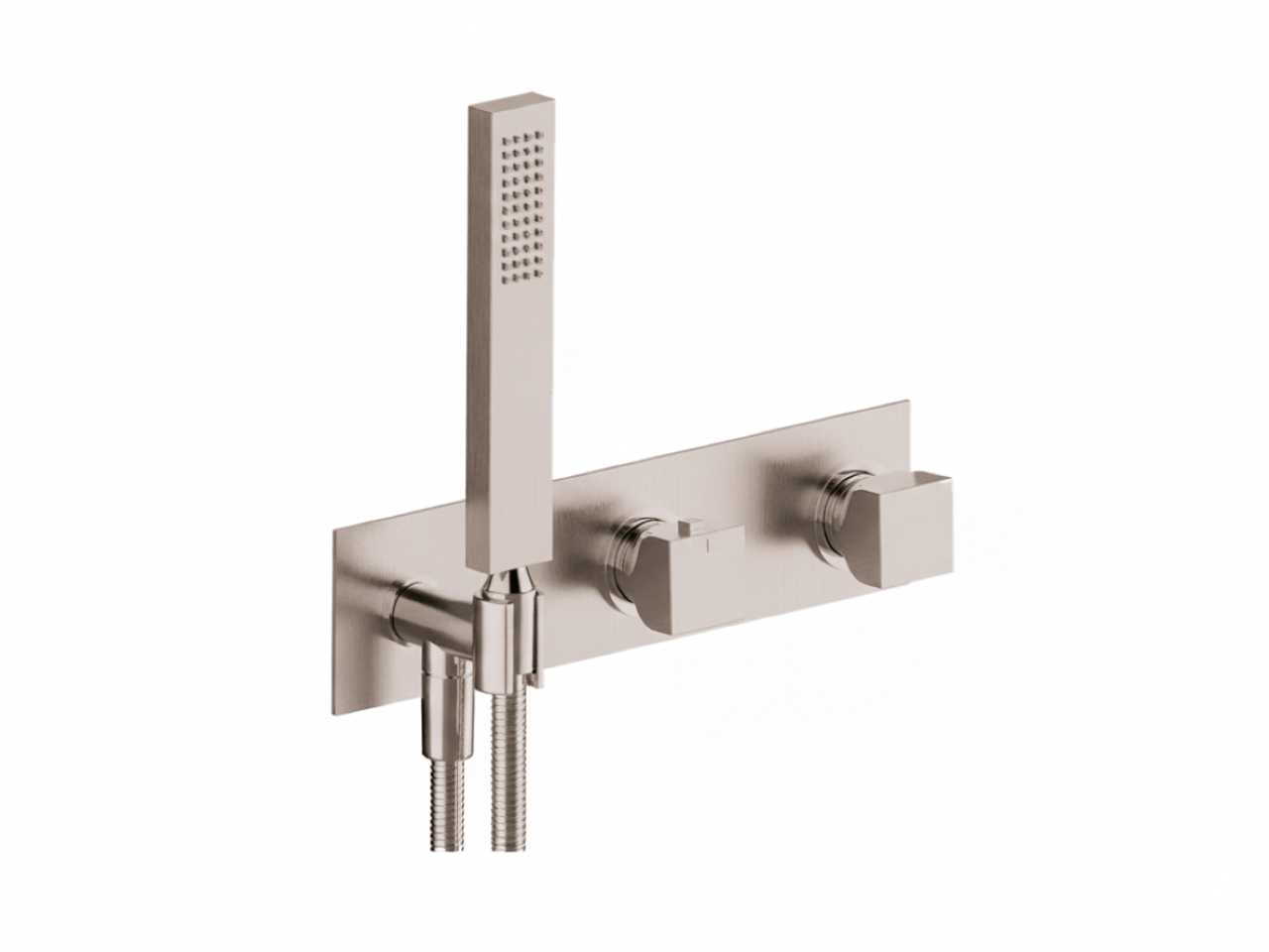 Exposed part for con.thermo.shower valve,2-outlets HI-RISE_RI019640 -1