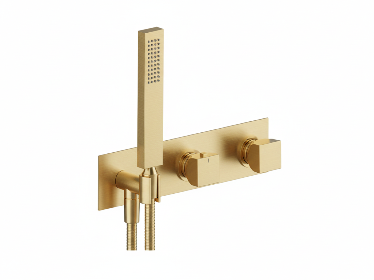 Exposed part for con.thermo.shower valve,2-outlets HI-RISE_RI019640 -1