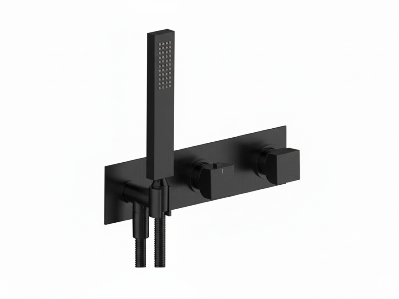 Exposed part for con.thermo.shower valve,2-outlets HI-RISE_RI019640 -1