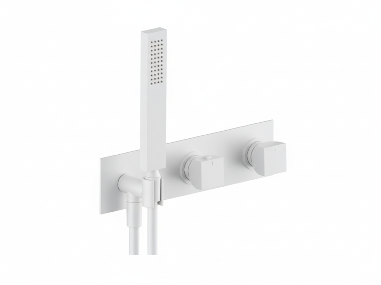 Exposed part for con.thermo.shower valve,2-outlets HI-RISE_RI019640 -1