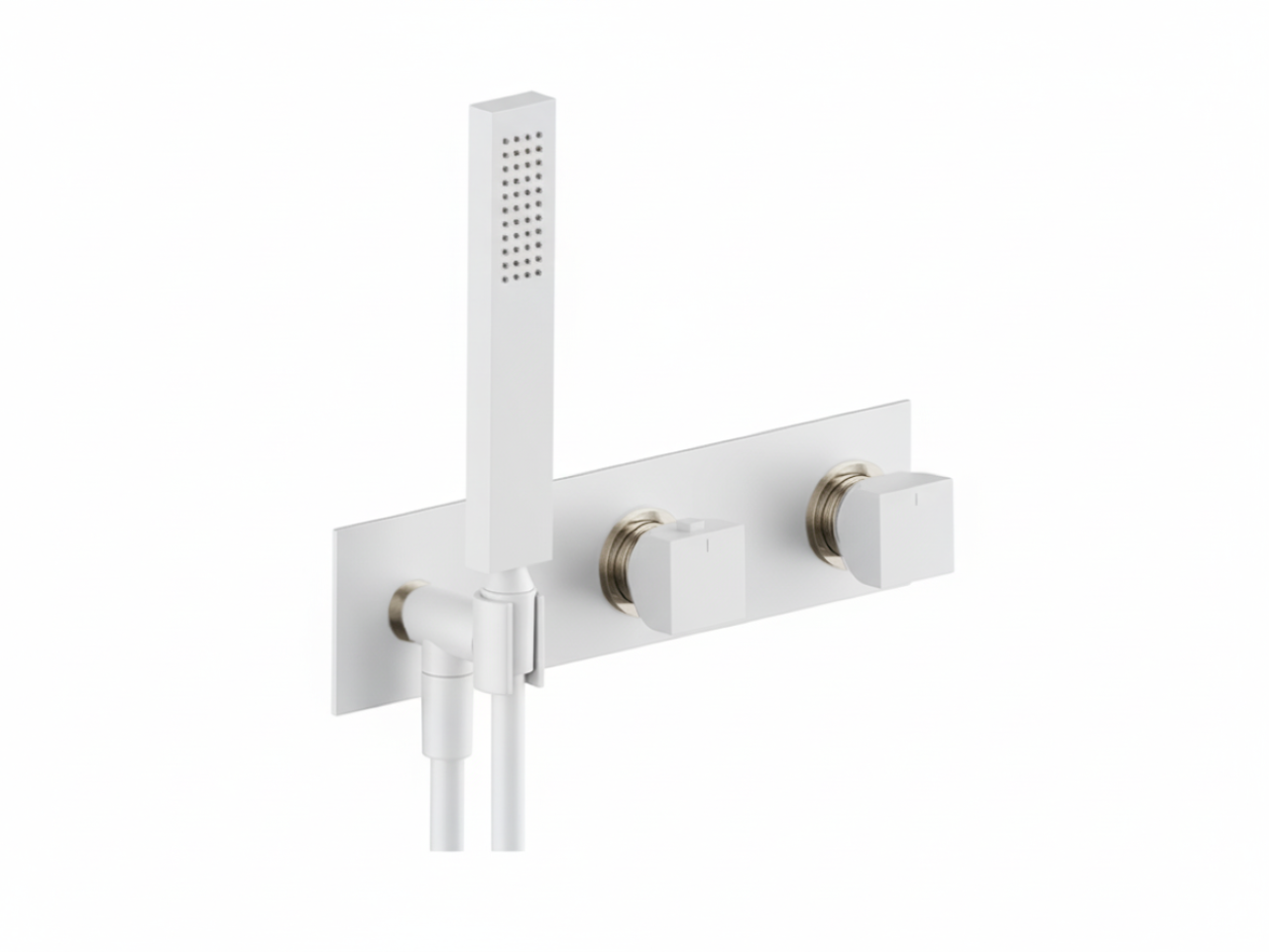 Exposed part for con.thermo.shower valve,2-outlets HI-RISE_RI019640 -1