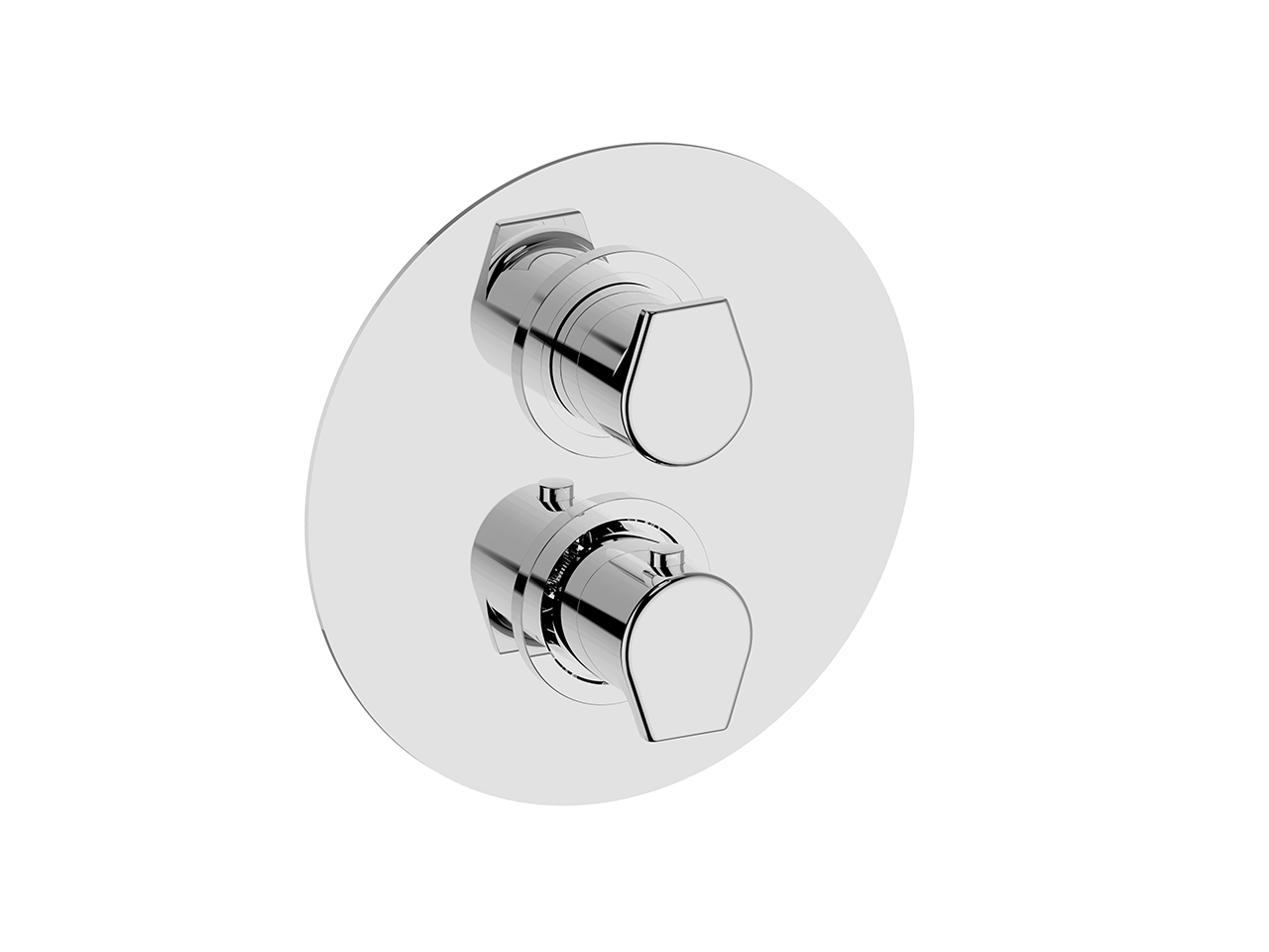 CisalExposed part for con.thermo.shower valve, 2-outlet ROCK&ROLL_RK018100