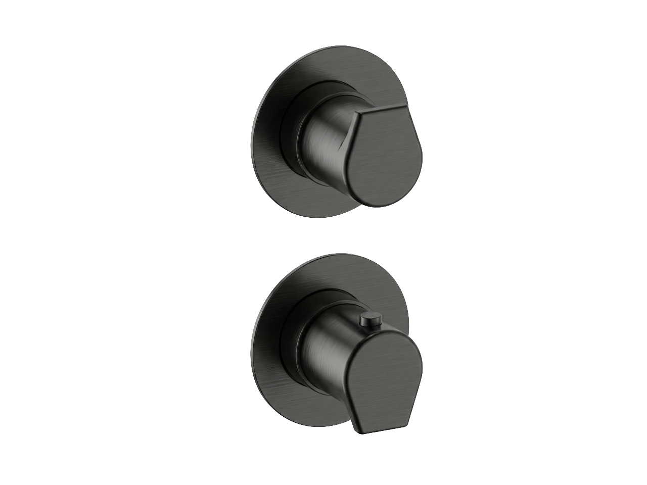 Exposed part for 2-outlet thermostatic mixer ROCK&ROLL_RK0G2200C -1