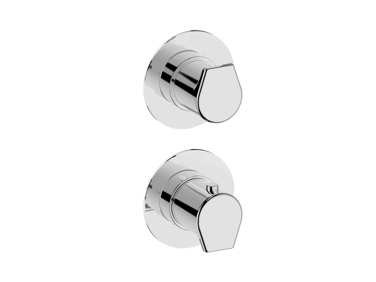 CisalExposed part for 2-outlet thermostatic mixer ROCK&ROLL_RK0G2200C