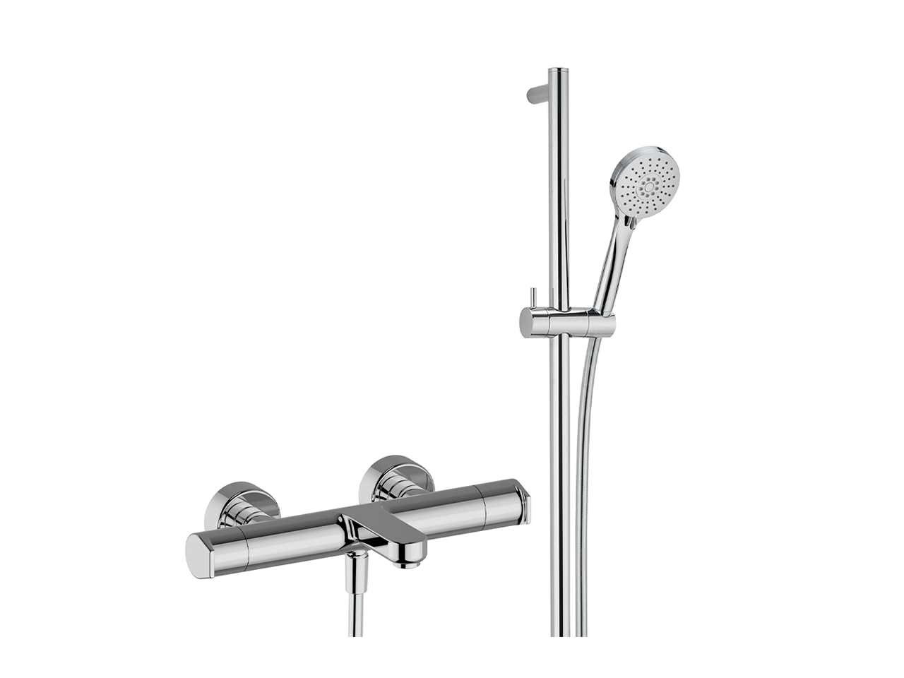 CisalThermostatic bath-shower mixer with sliding bar ROCK&ROLL_RKS21016