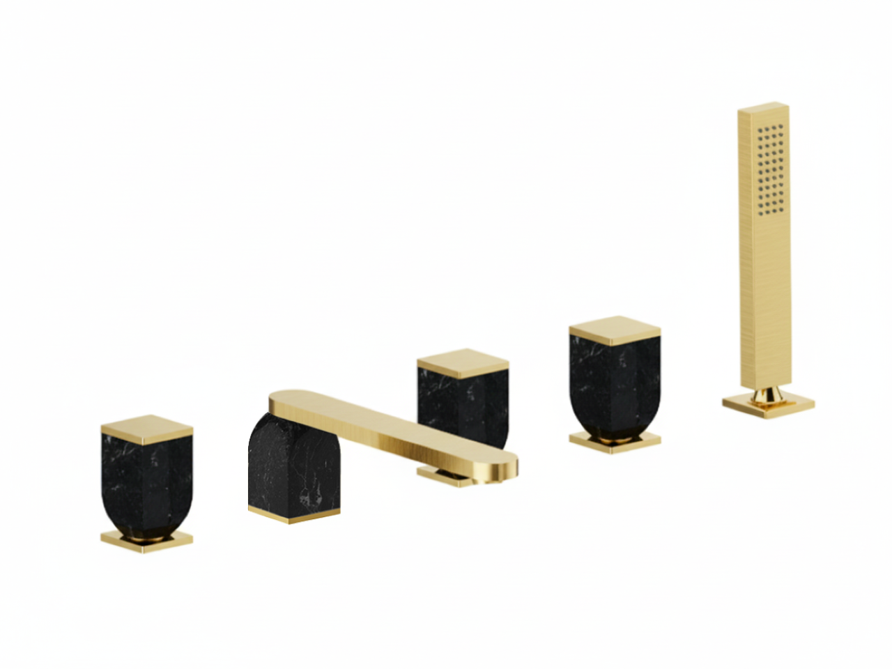 Deck-mounted 5-hole bath mixer HI-RISE_RM000260 -1