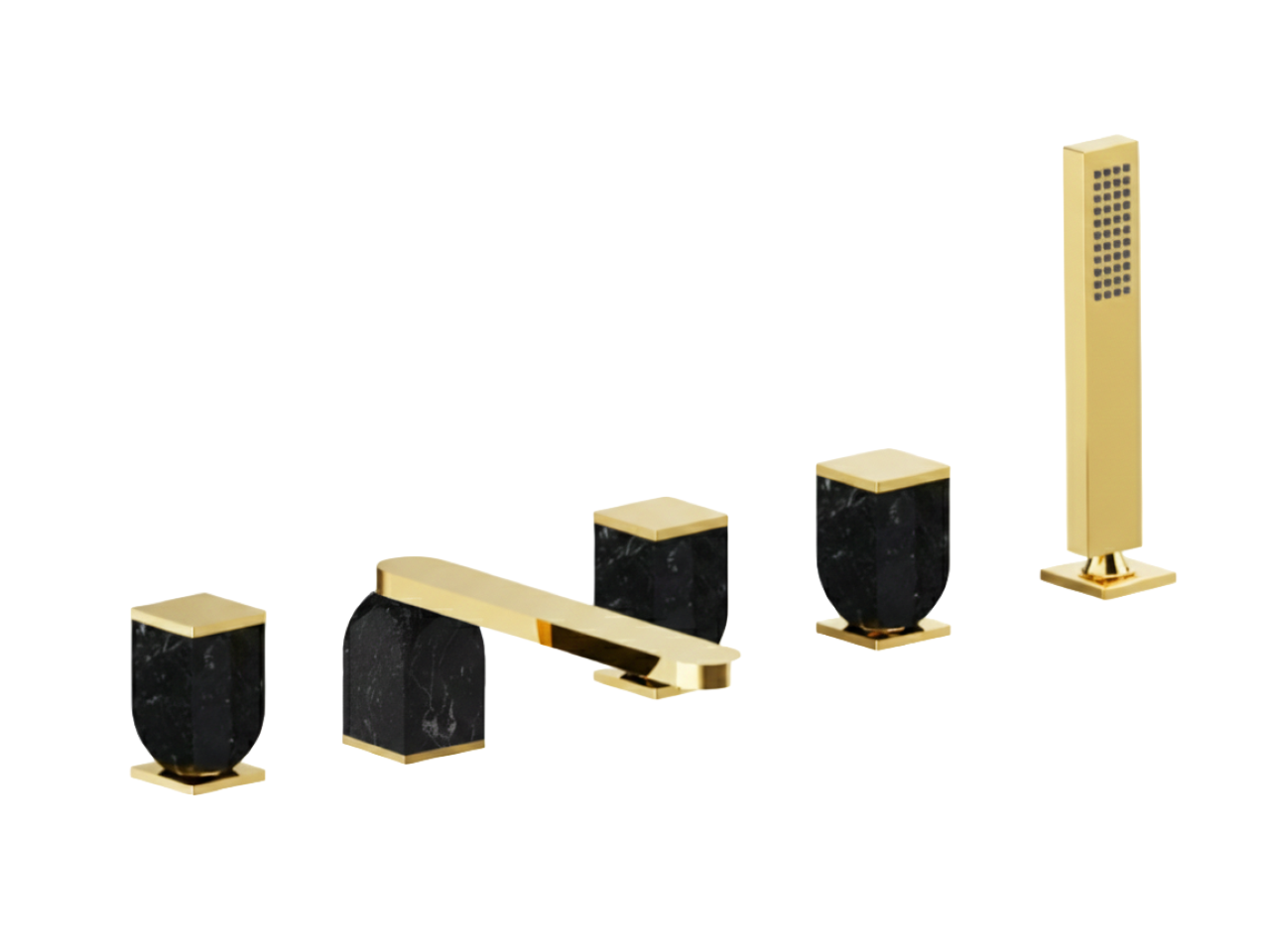 Deck-mounted 5-hole bath mixer HI-RISE_RM000260 -1