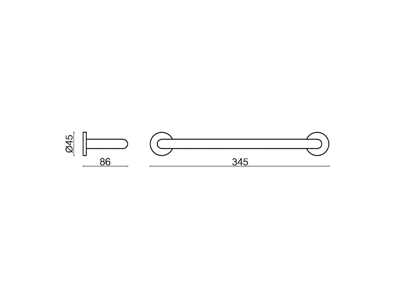 Towel holder BATHROOM ACCESSORIES_S2090100C - v1