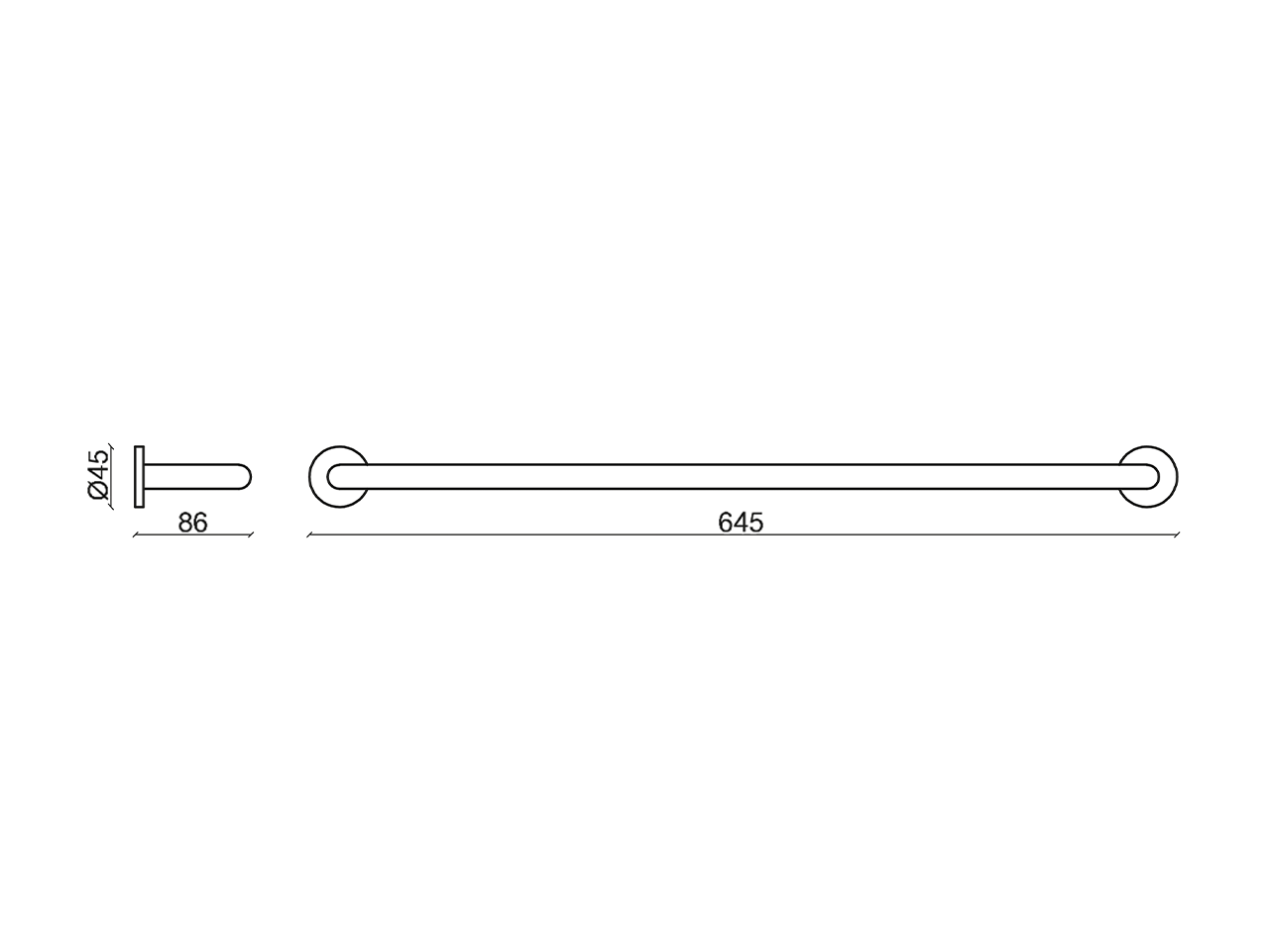 Towel holder BATHROOM ACCESSORIES_S2090102C - v1
