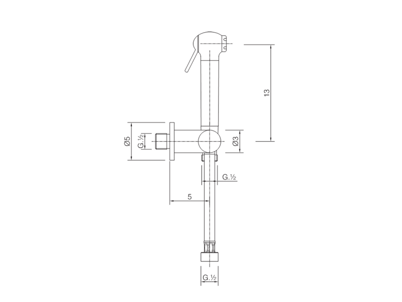 Bidet handshower set HYGENIC SHOWERS_SC007900 - v1