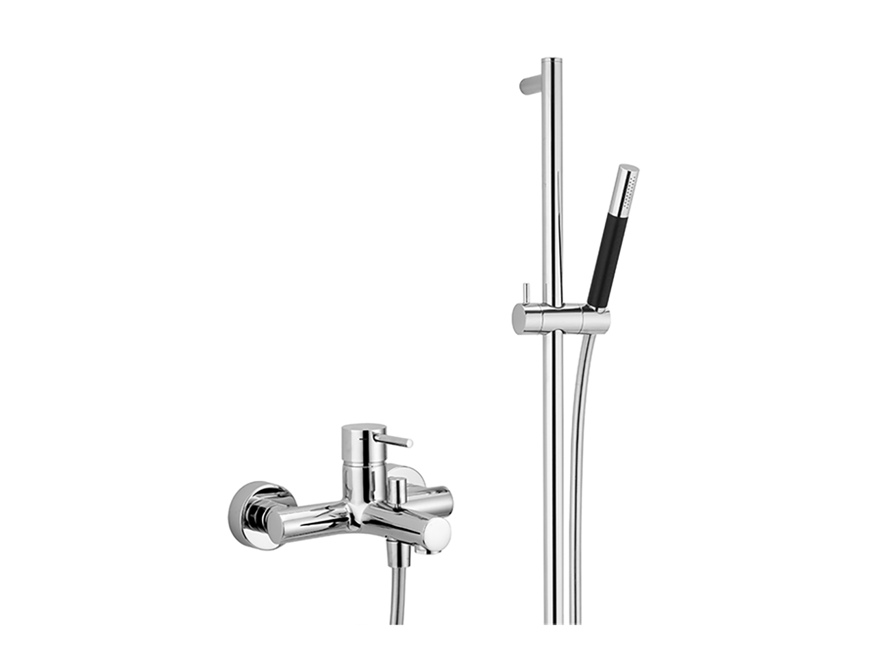 Single lever bath mixer, with shower set SLIM_SM000060 - v1
