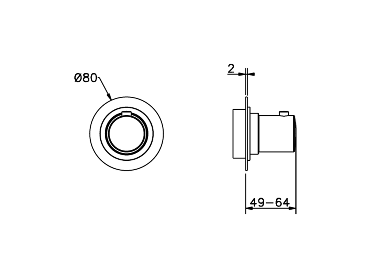 Stopvalve exposed part SLIM_SM003310 - v1