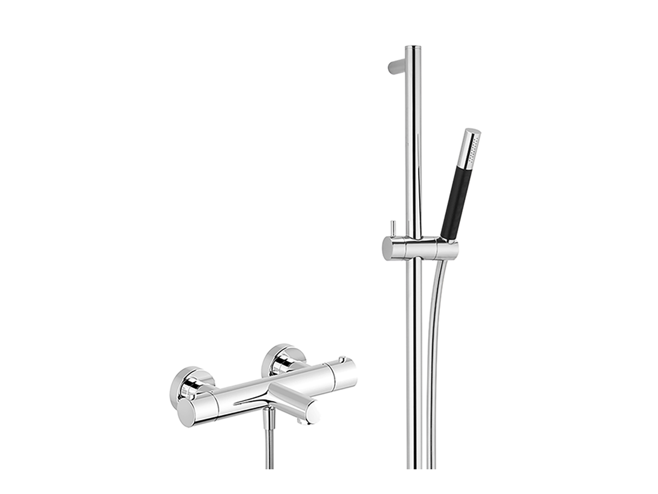 CisalThermostatic bath-shower mixer with sliding bar SLIM_SMS23010