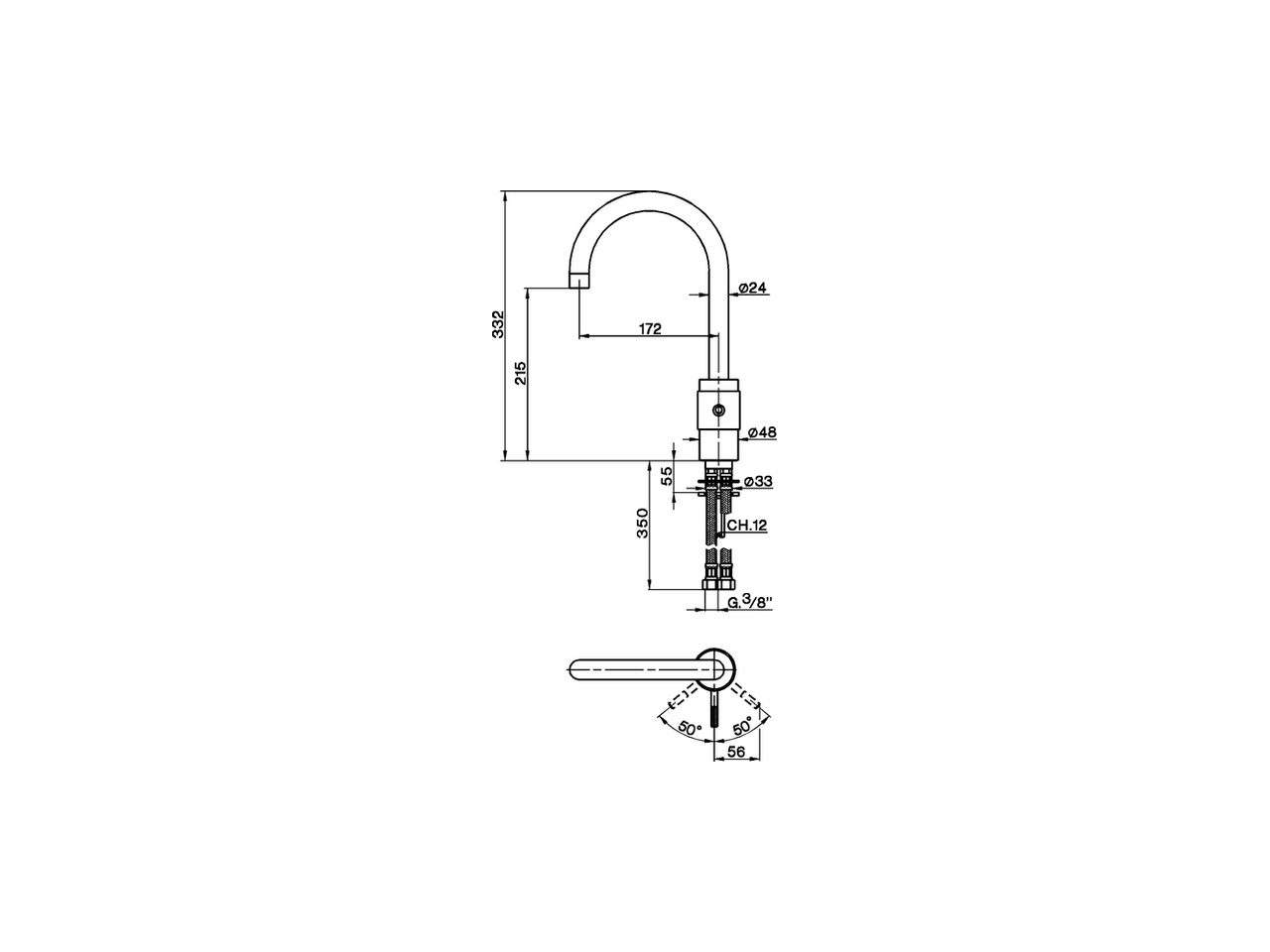 Single lever sink mixer KITCHEN_ST000530 - v1