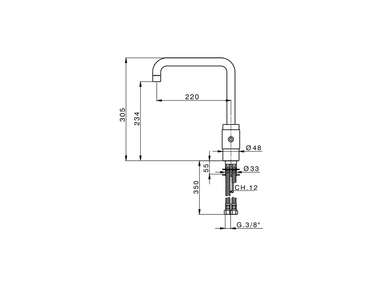 Single lever sink mixer KITCHEN_ST002530 - v1