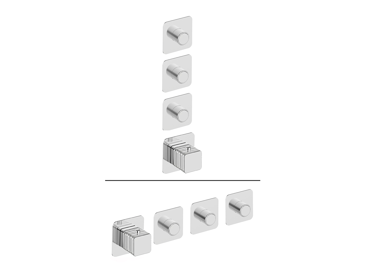 CisalCover Part for 3 Function Concealed Thermo Valve ARTE AURA_U30KG020