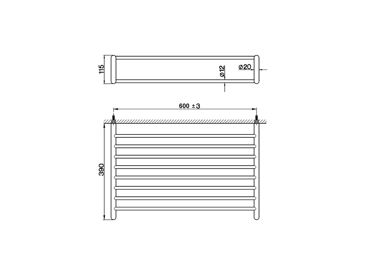 Towel rack BATHROOM ACCESSORIES_SY090300 - v1