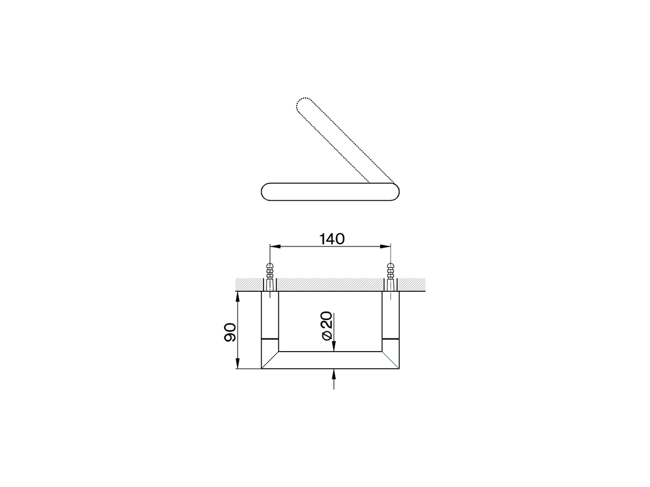 Toilet paper holder BATHROOM ACCESSORIES_SY090400 - v1