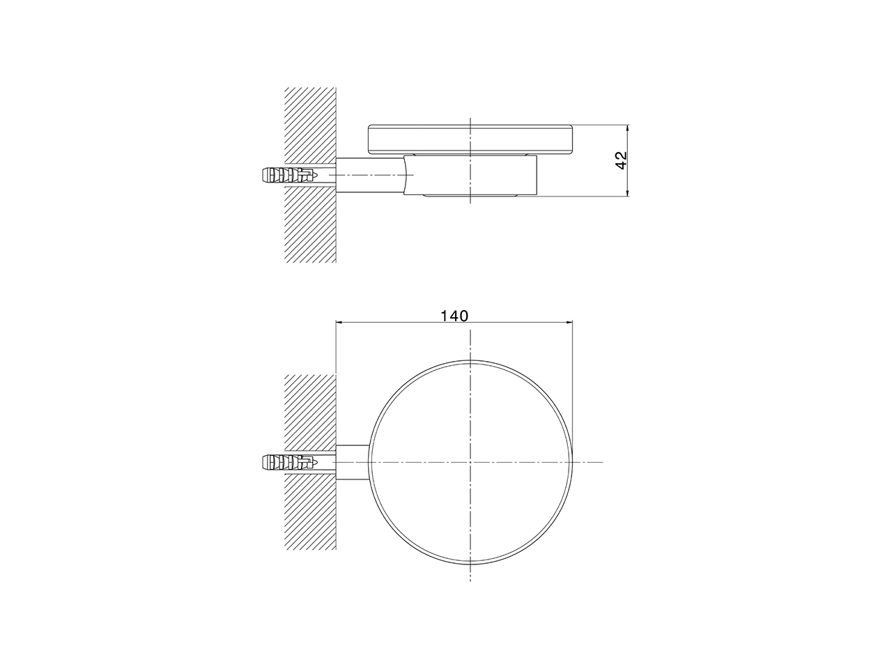 Wall mounted soap-dish BATHROOM ACCESSORIES_SY090602 - v1