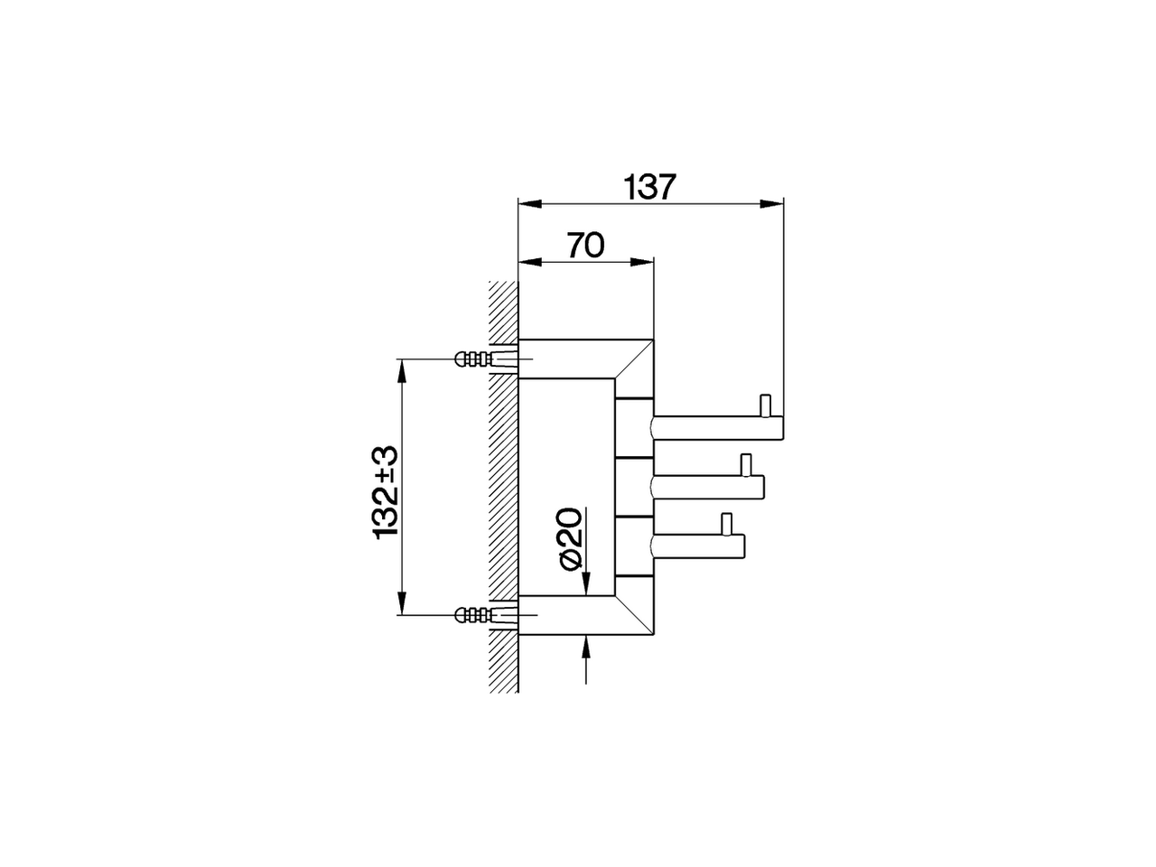 Multiple hooks BATHROOM ACCESSORIES_SY090700 - v1