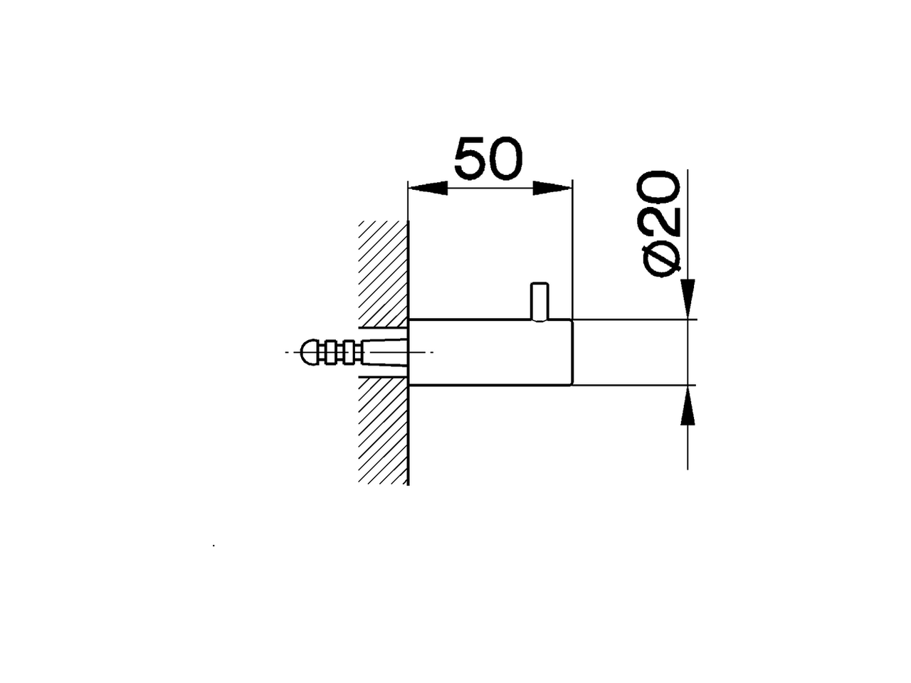 Single hook BATHROOM ACCESSORIES_SY090710 - v1