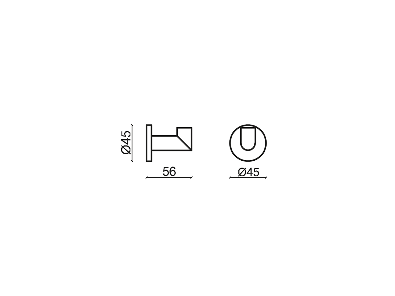 Single hook BATHROOM ACCESSORIES_S2090711C - v1