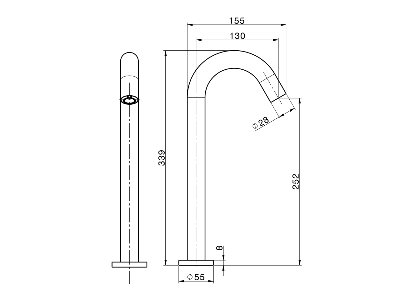 Electronic pillar tap TRONIC_TN000930 - v1