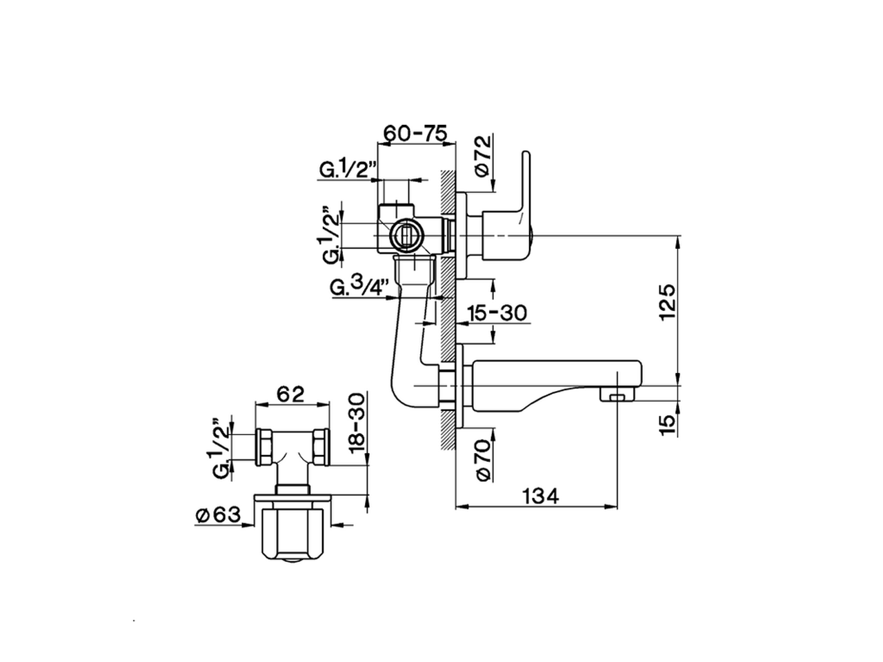 Concealed 4-hole bath/shower valve TR_TR000210 - v1