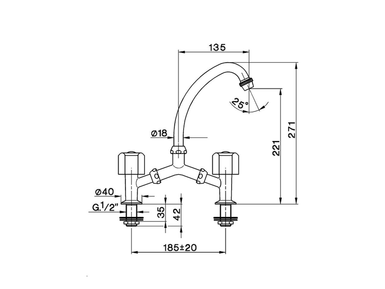 Sink mixer TR_TR000600 - v1