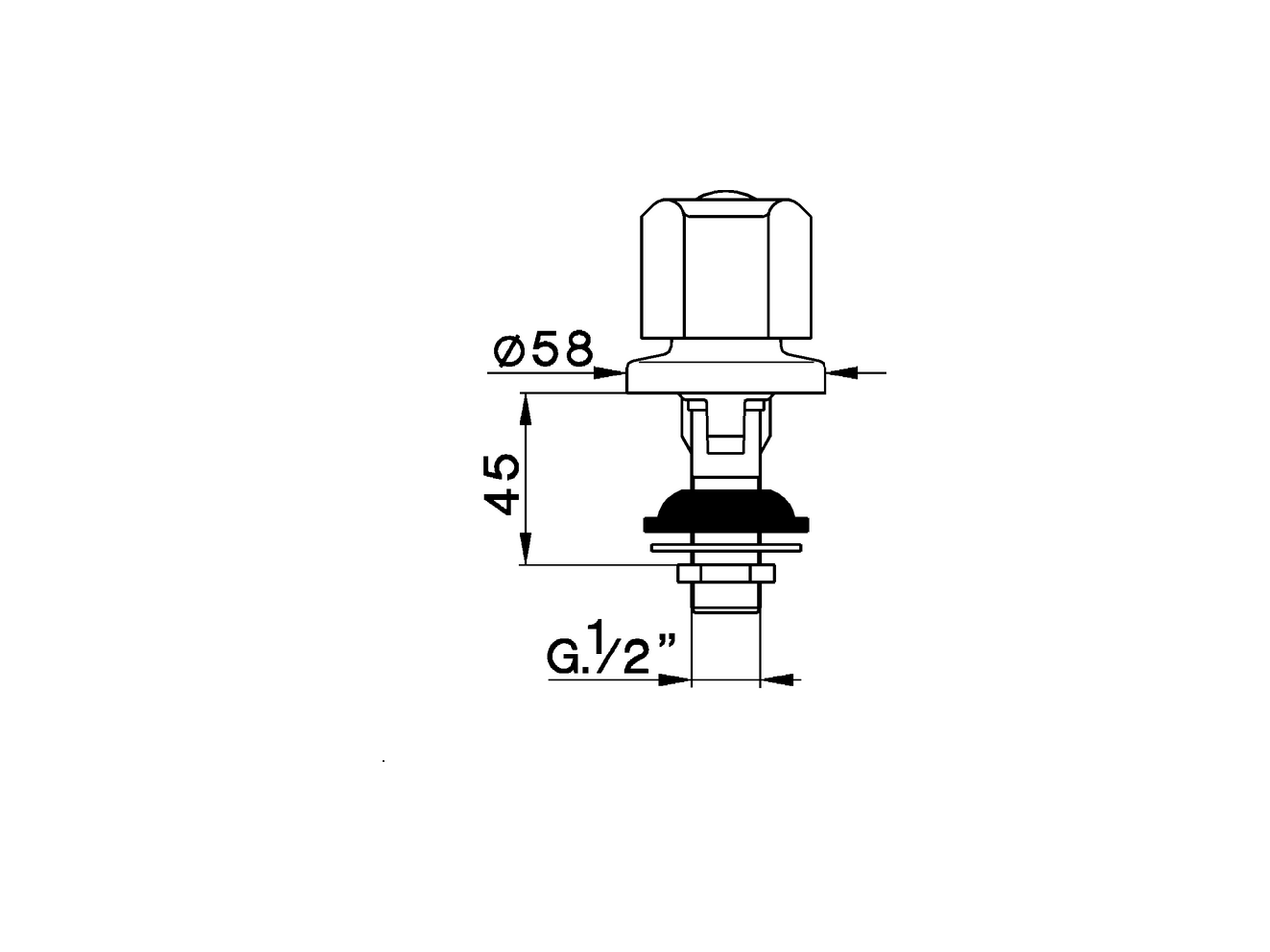 Bidet tap TR_TR001100 - v1