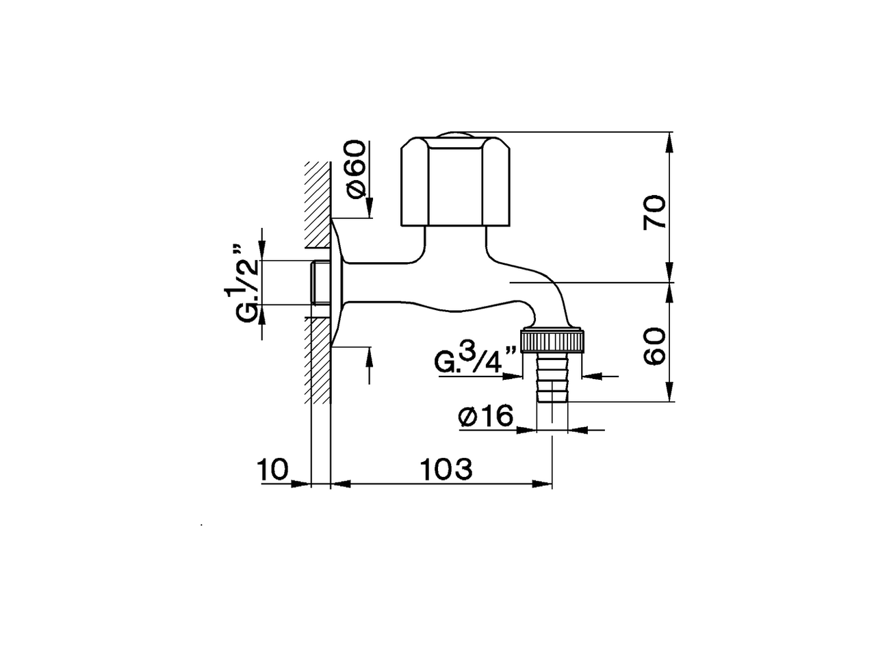 Exposed simple tap TR_TR001500 - v1