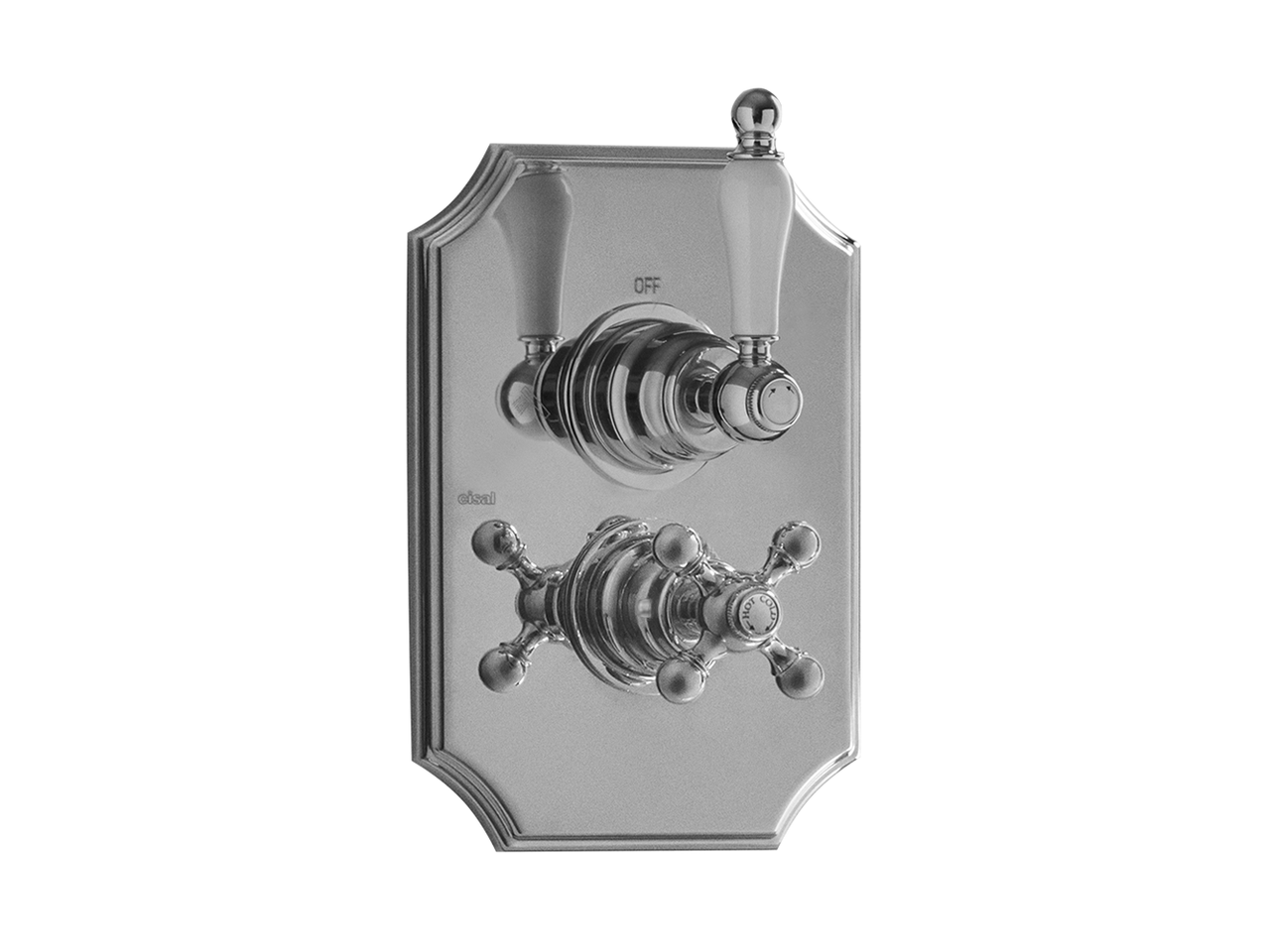 CisalExposed part for con.thermo.shower valve, 2-outlet ARCANA TOSCANA_TS018100