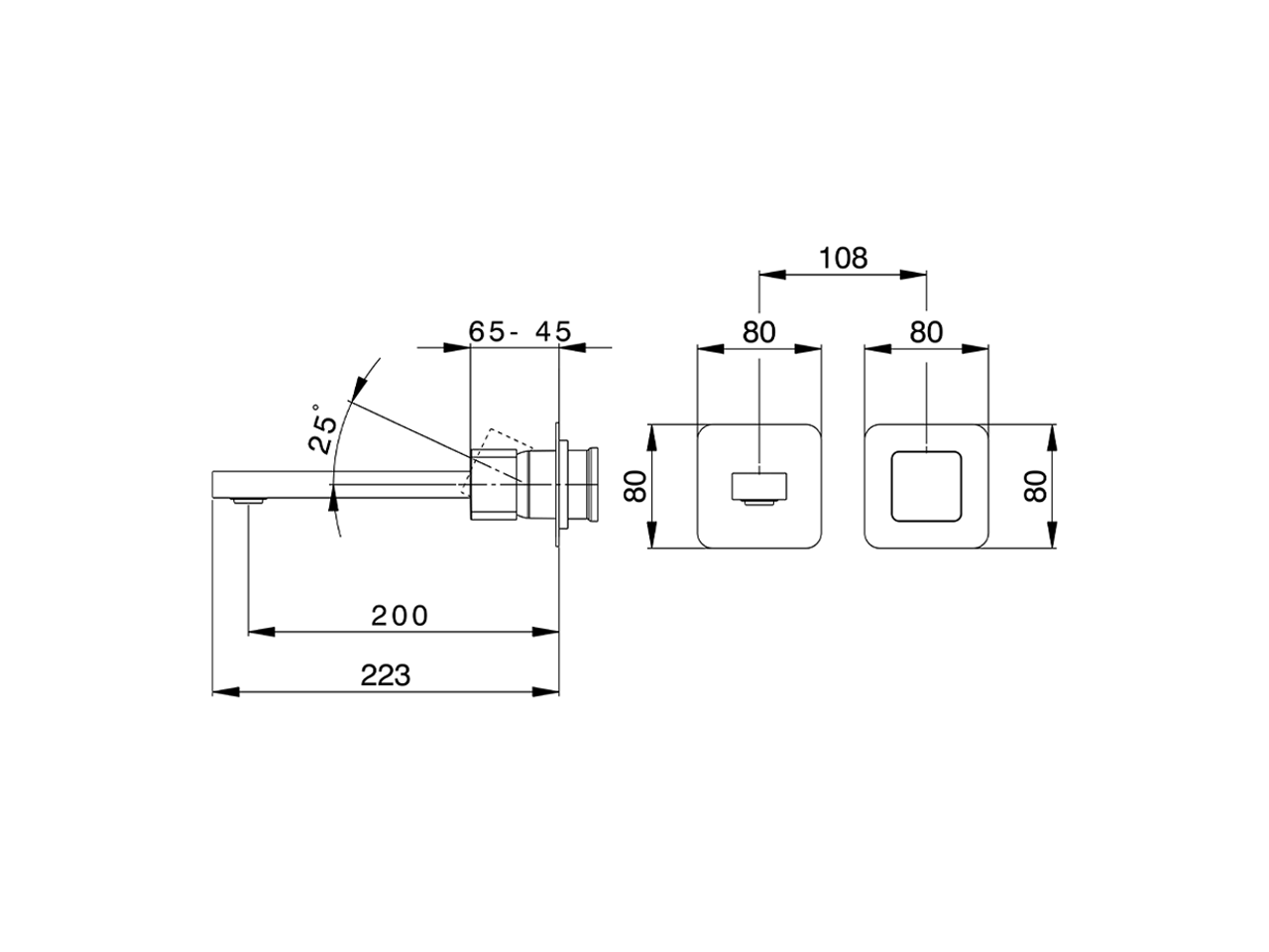 Expo. part for single lever washbasin valve PURA AURA_U1005516 - v1