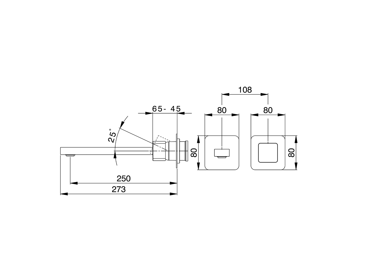 Expo. part for single lever washbasin valve PURA AURA_U1005517 - v1