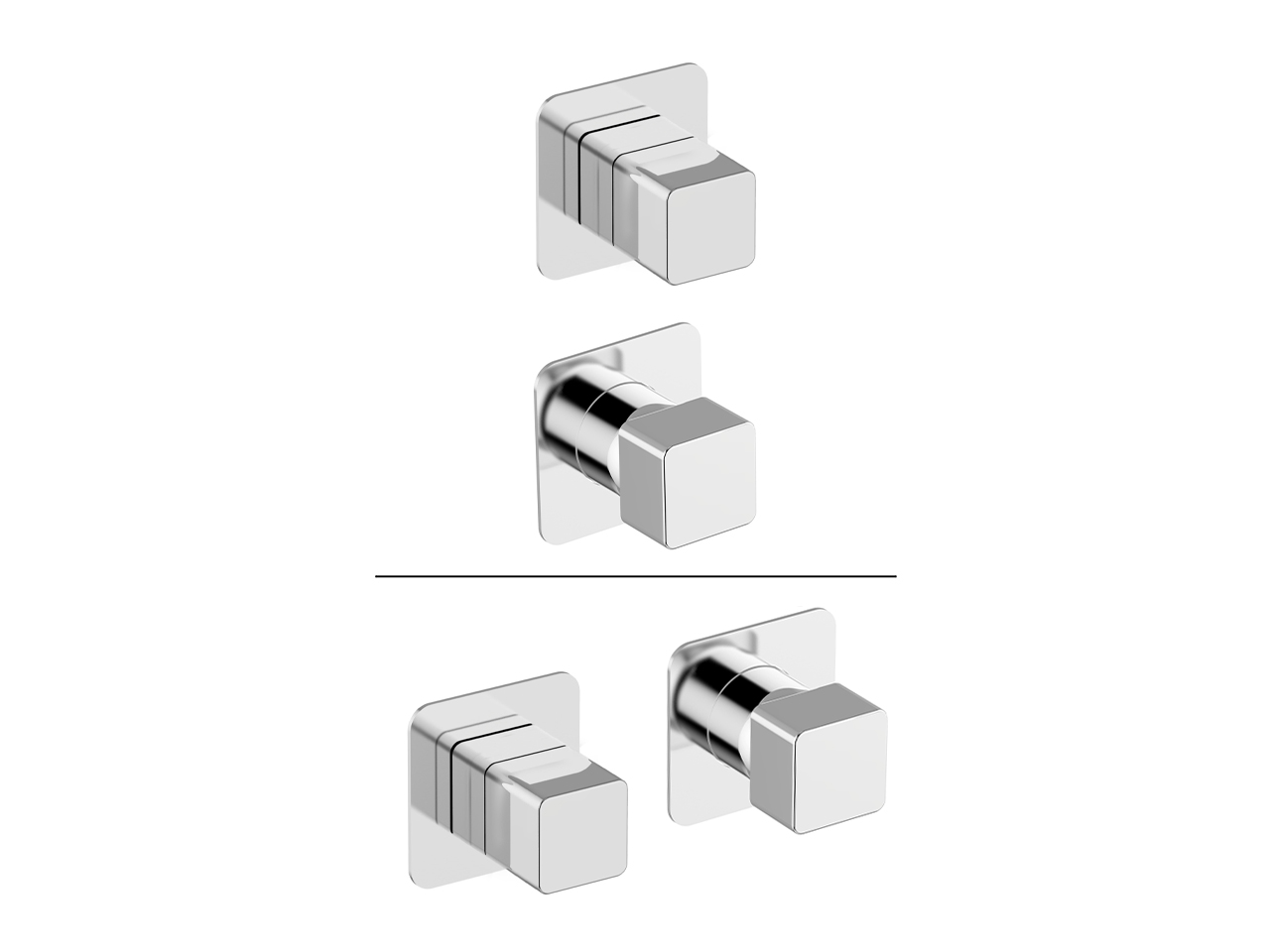 CisalExpo. part for concealed S.L. shower valve PURA AURA_U10G7200