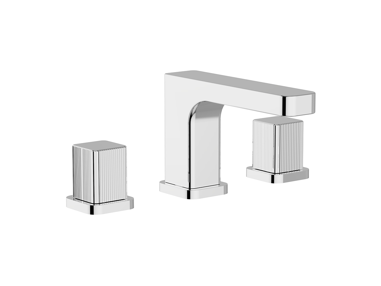 Cisal3 hole washbasin mixer PLISSÉ AURA_U2001020