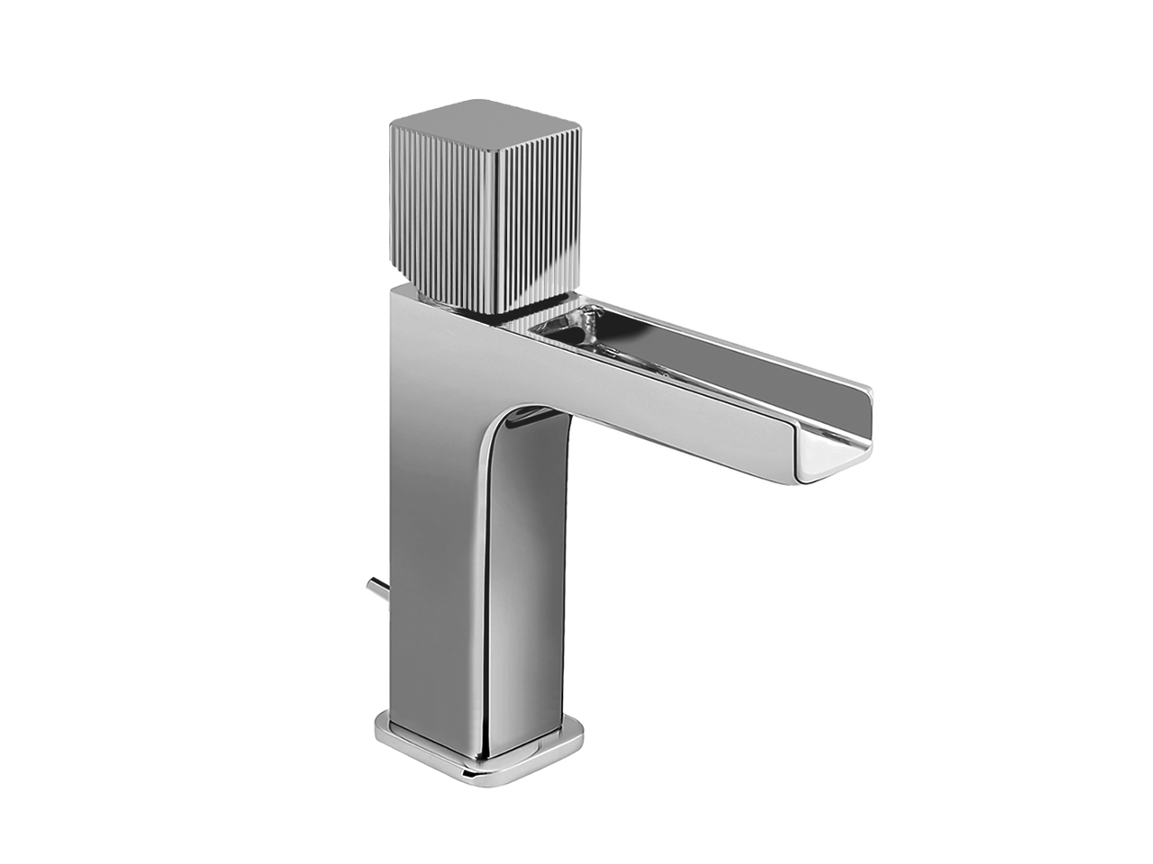 CisalSingle lever 'large' washbasin mixer PLISSÉ AURA_U200C504