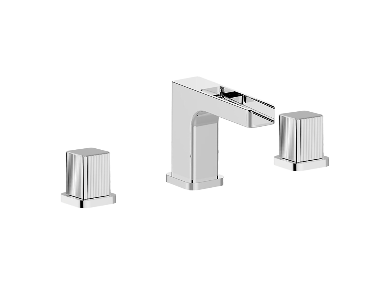 Cisal3 hole washbasin mixer PLISSÉ AURA_U20C1020