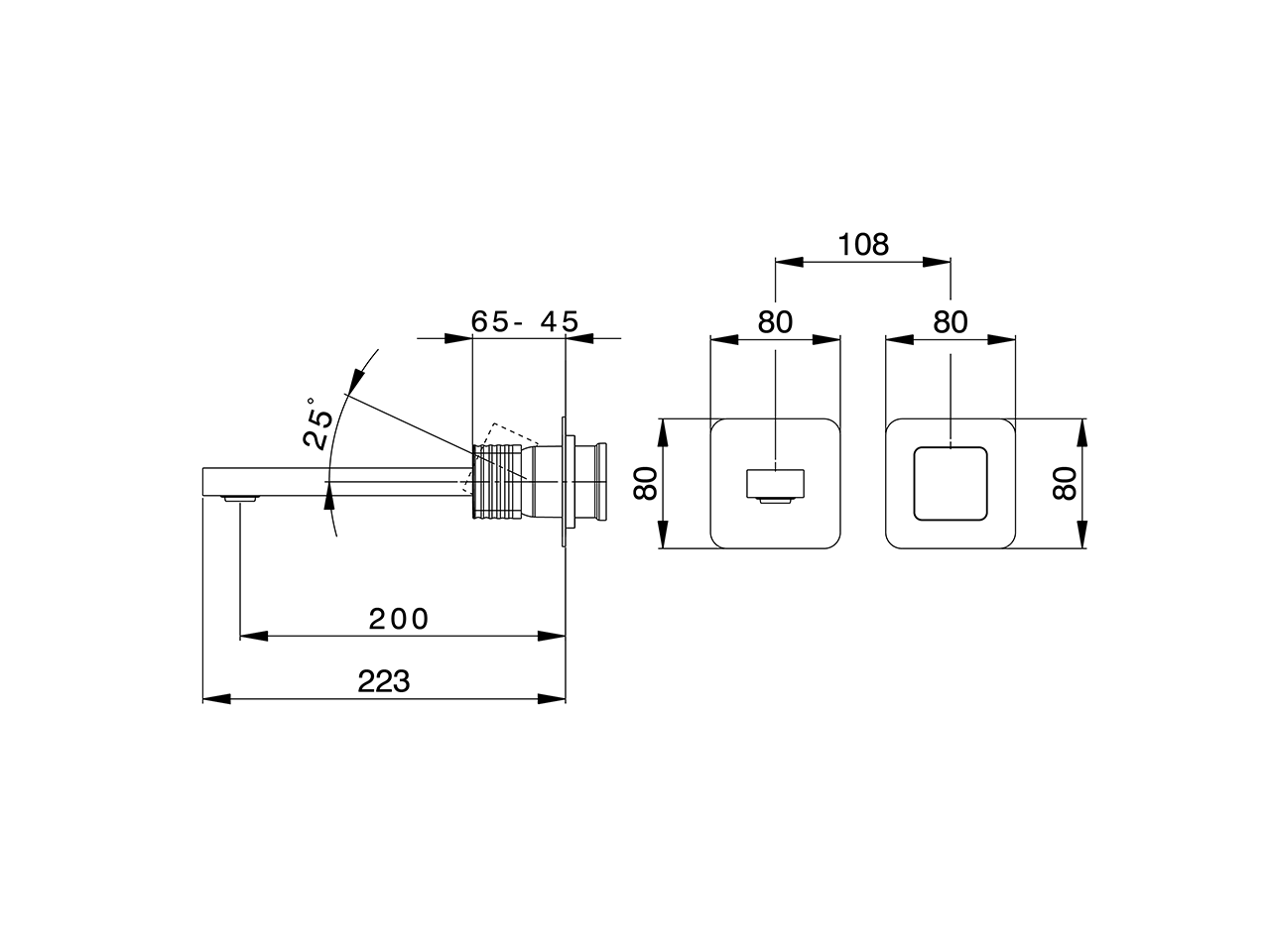 Expo. part for single lever washbasin valve ARTE AURA_U3005516 - v1