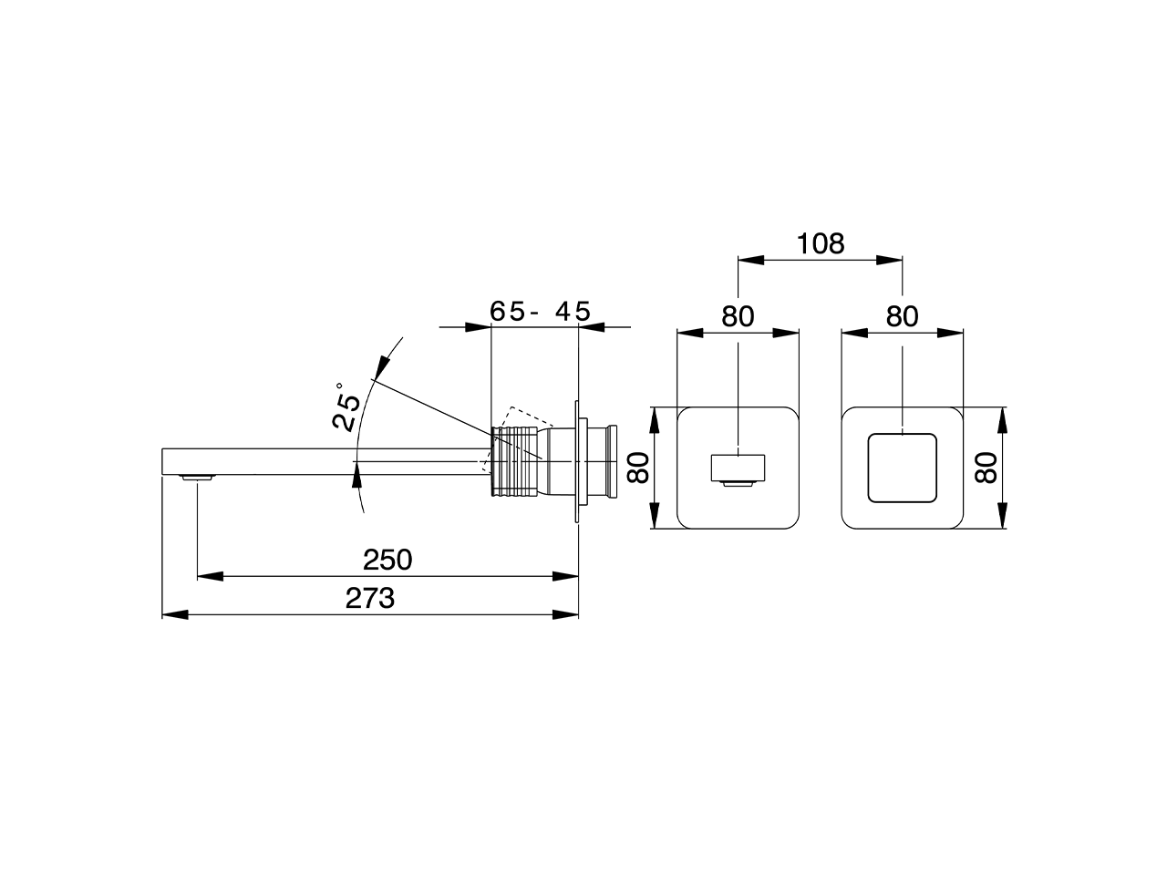 Expo. part for single lever washbasin valve ARTE AURA_U3005517 - v1