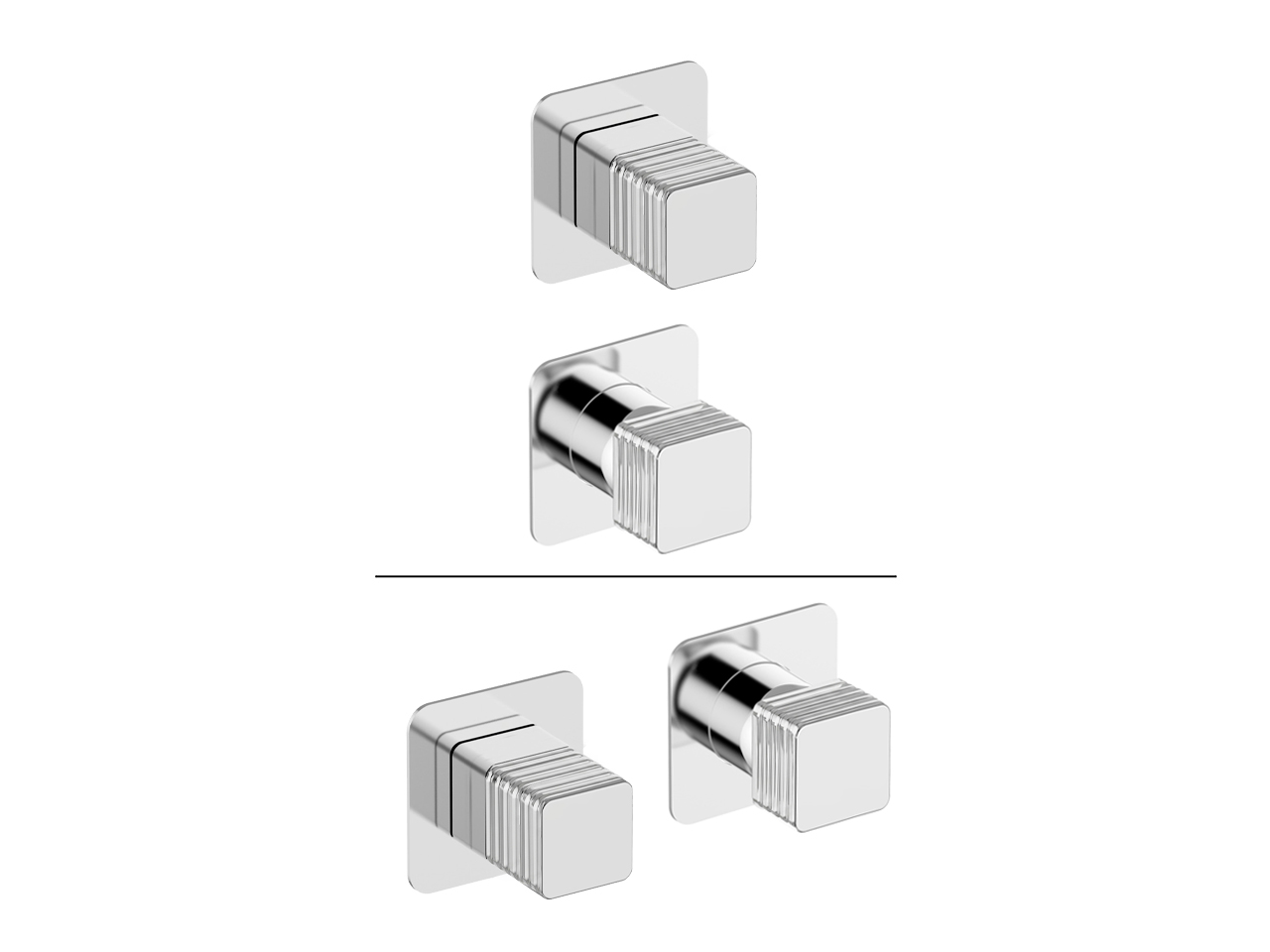CisalExpo. part for concealed S.L. shower valve ARTE AURA_U30G7300