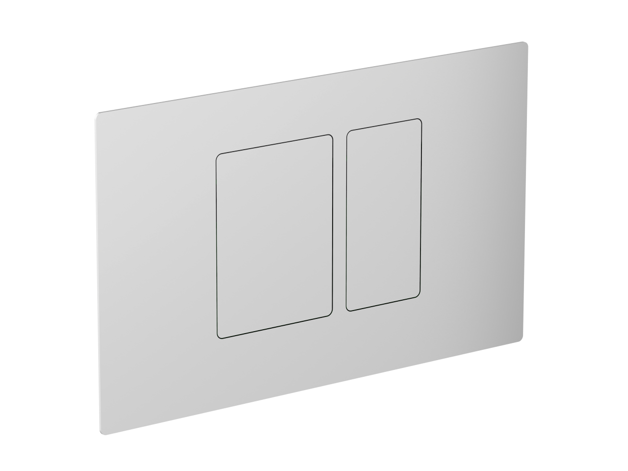 Universal toilet flush plate inox AISI 304 COMPONENTS_ZA001850C -1